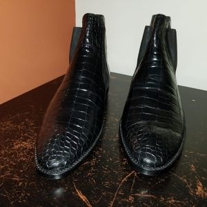 Hand made crocodile leather boots.